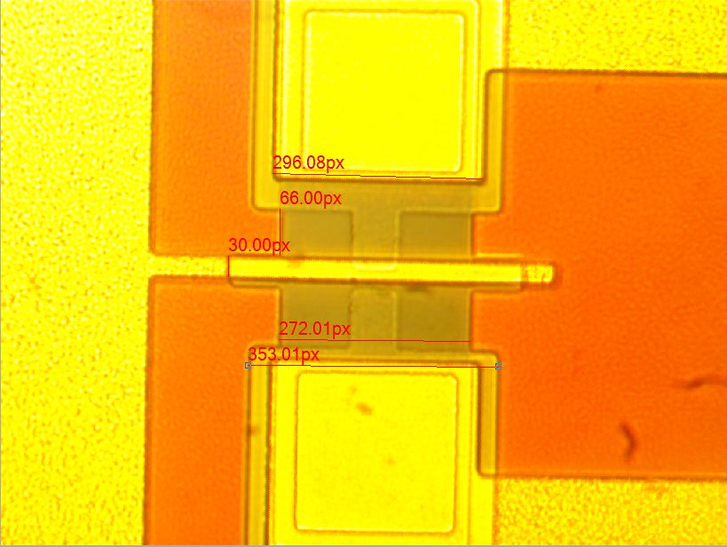 transistor wafer being analyzed