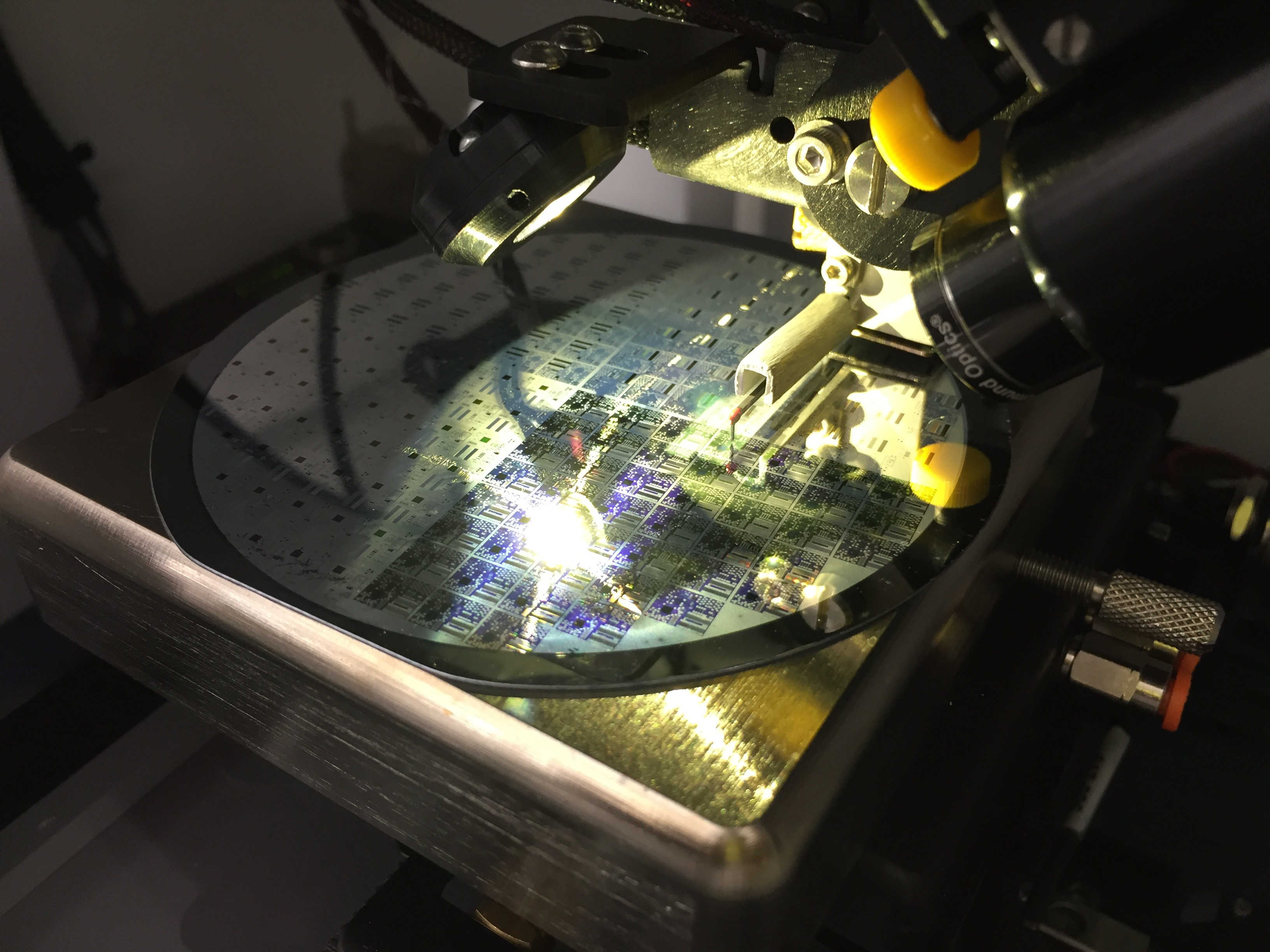wafer being analyzed wafer being analyzed