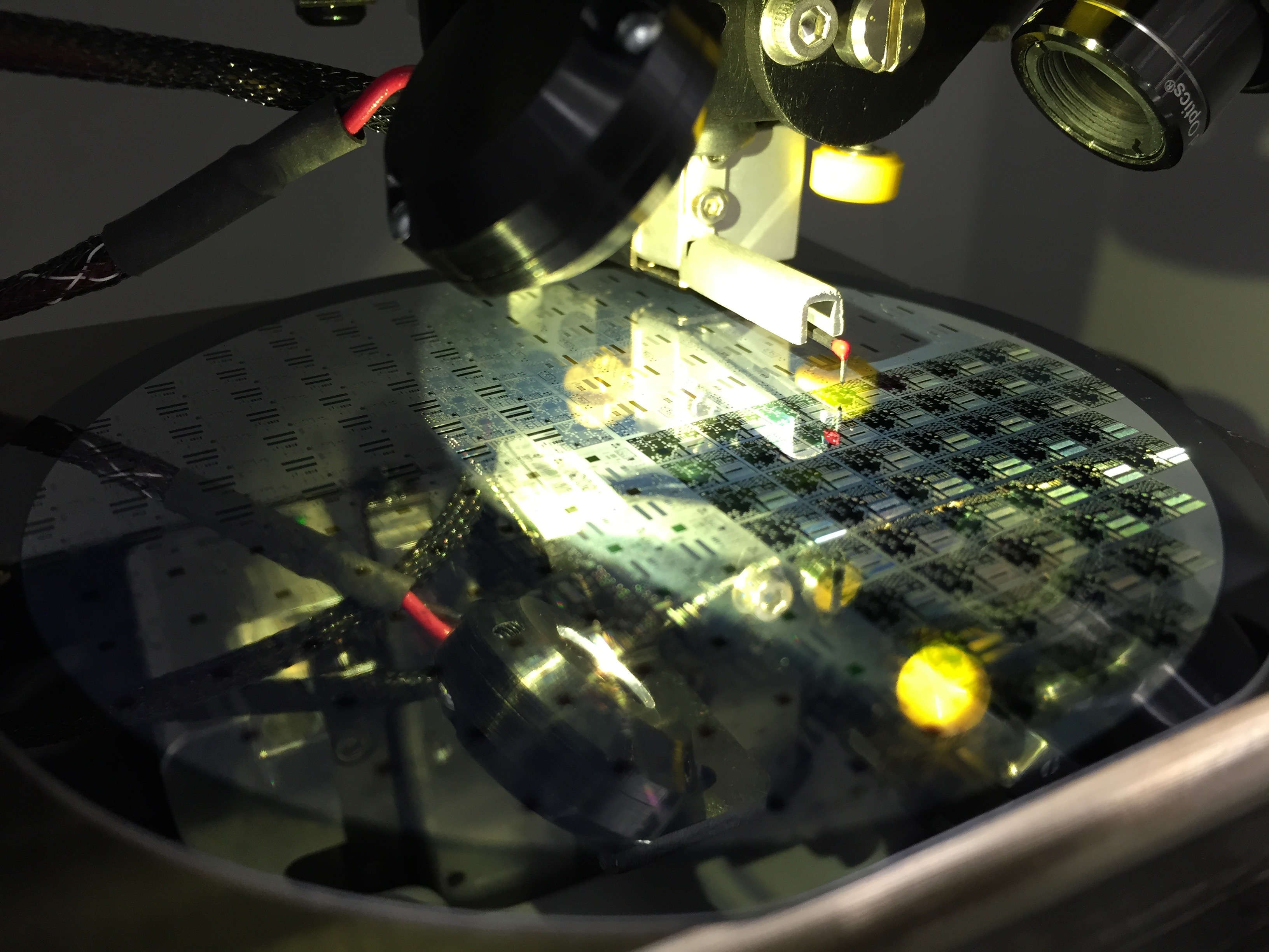 wafer being analyzed wafer being analyzed